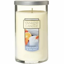 Wholesale ⭐ Yankee Candle Juicy Citrus & Sea Salt 12 Oz. Medium Perfect Pillar ????