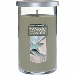 Buy ???? Yankee Candle Sage & Citrus Medium Perfect Pillar Candle ????