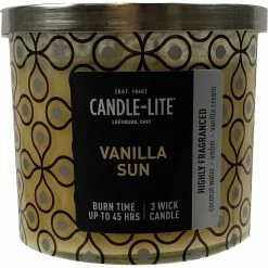 Top 10 ???? Candle-Lite Premium Vanilla Sun 3 Wick Candle 14 Oz. ????