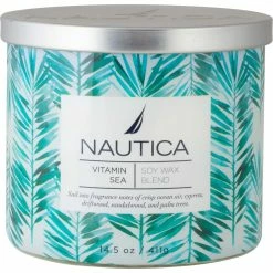 Best Pirce ✨ Nautica Vitamin Sea 14.5 Oz. 3-Wick Jar Candle ❤️