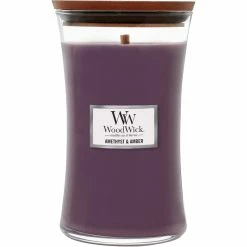 New ???? WoodWick Amethyst & Amber Large Hourglass Candle ????