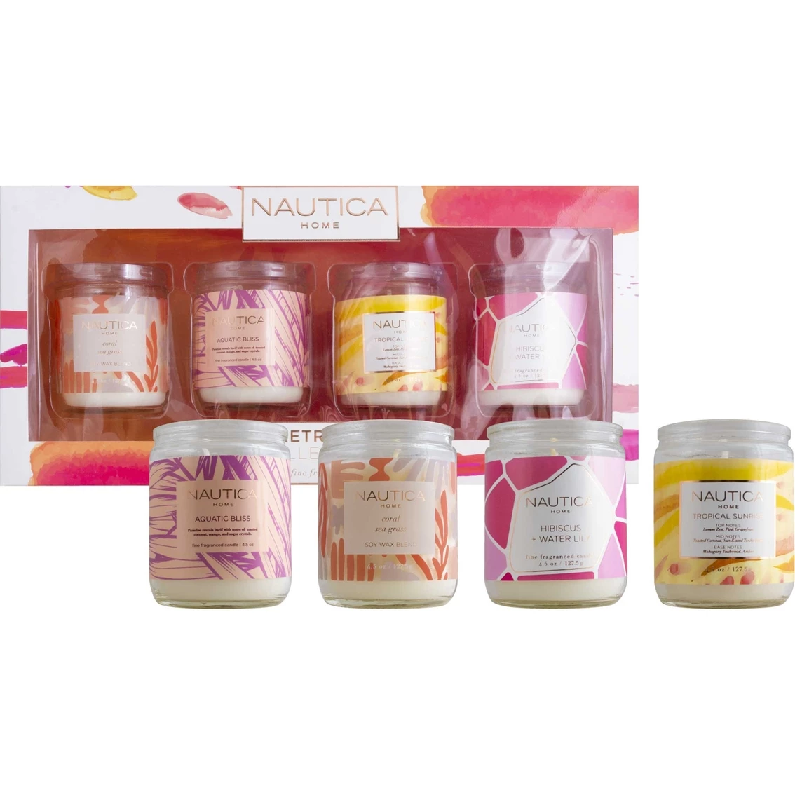Cheap ⭐ Nautica Retreat Collection 4 Pc. 4.5 Oz. Candle Coffret ????