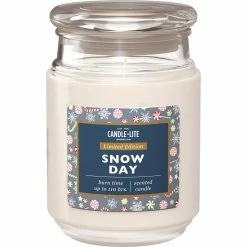 Hot Sale ???? Candle-Lite Holiday Collection 18 Oz. Jar Candle Snow Day ✨
