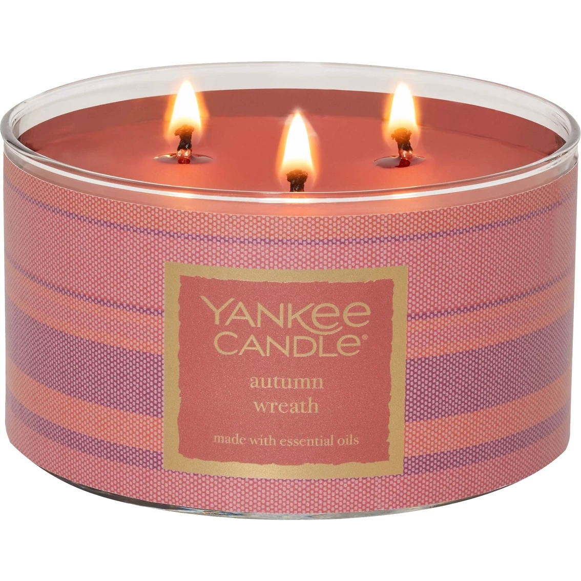 Deals ???? Yankee Candle Autumn Wreath 3-Wick Candle ???? - Image 2