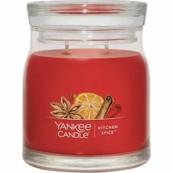 Outlet ???? Yankee Candle Kitchen Spice Signature Medium Jar Candle ????