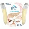 Outlet ✔️ Glade Sheer Vanilla Embrace 3 Wick Candle., 6.8 Oz. ????
