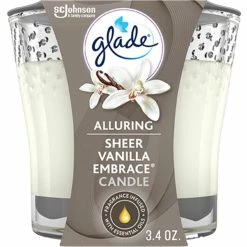 Best deal ???? Glade Sheer Vanilla Embrace Candle 3.4 Oz. ????