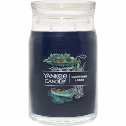 Deals ???? Yankee Candle Lake Front Lodge Signature Large Jar Candle ????