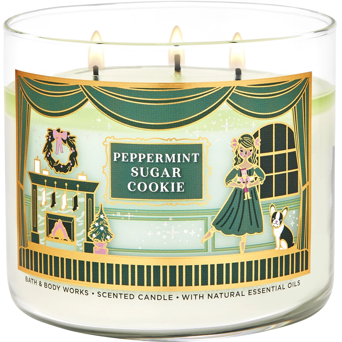 Budget ???? Bath & Body Works Nutcracker Peppermint Sugar Cookie 3-Wick Candle ????