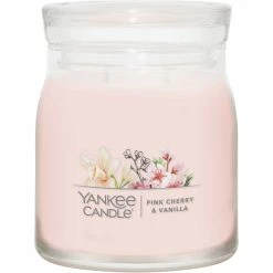 Buy ???? Yankee Candle Pink Cherry Vanilla Signature Medium Jar Candle ????