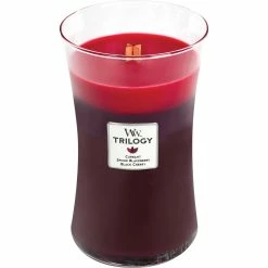 Brand new ???? WoodWick Trilogy Large Sun Ripened Berries Glass Candle ????