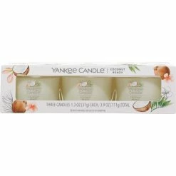 Coupon ???? Yankee Candle Filled Votive Coconut Beach Candle 3 Pk. ❤️