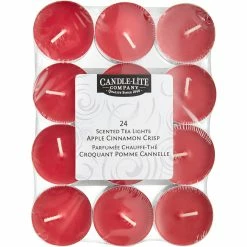 Budget ???? Candle-lite Apple Cinnamon Crisp Tealight Candles 24 Ct. ????