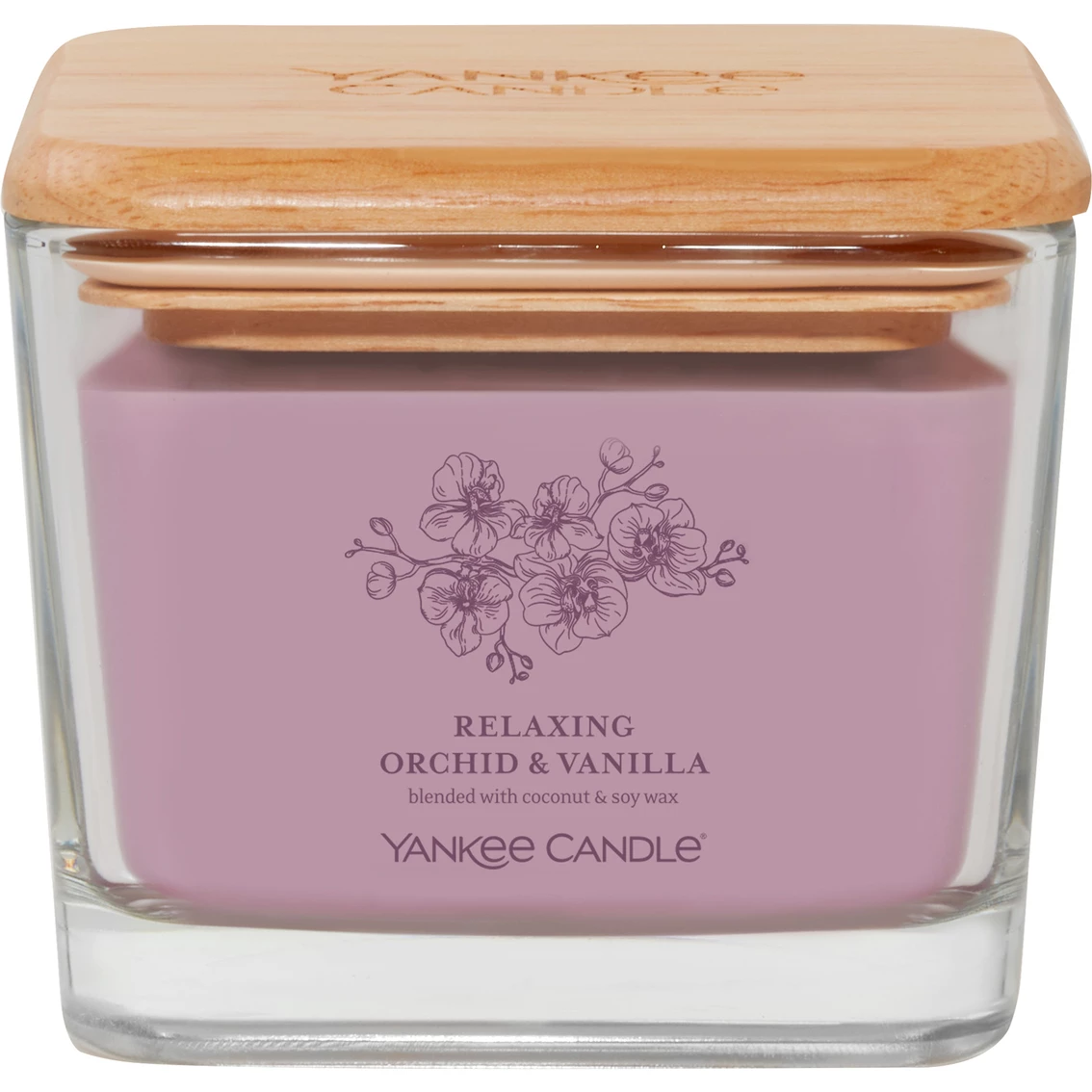 Cheapest ???? Yankee Candle Relaxing Orchid And Vanilla Medium Well Living 3 Wick Square Candle ????