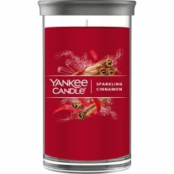 Cheap ???? Yankee Candle Sparkling Cinnamon Signature Medium Pillar Candle ????