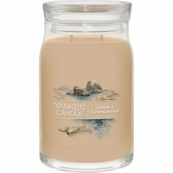 Top 10 ???? Yankee Candle Amber And ???? Sandalwood Signature Large Jar Candle ????