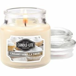 Hot Sale ???? Candle-lite Creamy Vanilla Swirl 3 Oz. Jar Candle ⌛