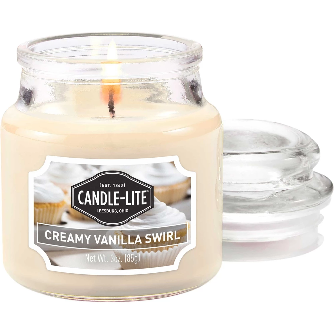 Hot Sale ???? Candle-lite Creamy Vanilla Swirl 3 Oz. Jar Candle ⌛