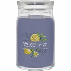 Hot Sale ???? Yankee Candle Black Tea And Lemon Signature Large Jar Candle ????