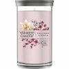 Best Sale ❤️ Yankee Candle Pink Cherry Vanilla Signature Medium Pillar Candle ⭐