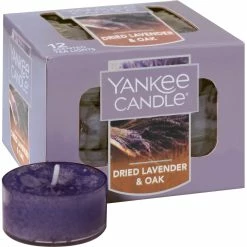 Promo ❤️ Yankee Candle Dried Lavender And Oak Tea Light Candles ????