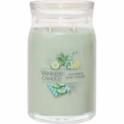 Brand new ⌛ Yankee Candle Cucumber Mint Cooler Signature Large Jar Candle ????