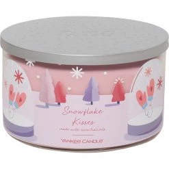 Budget ???? Yankee Candle Snowflake Kisses 3 Wick Candle ????