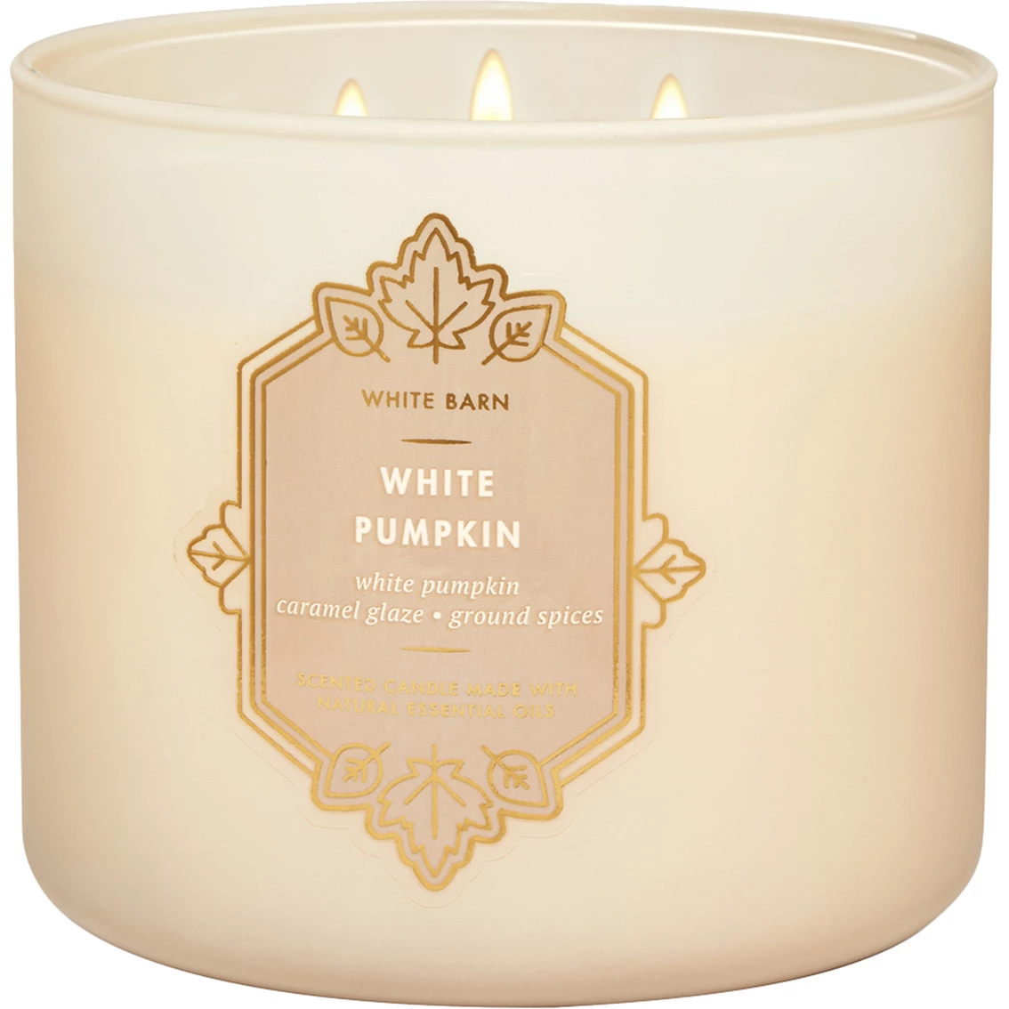 Cheapest ???? Bath & Body Works White Barn: White Pumpkin 3-Wick Candle ❤️