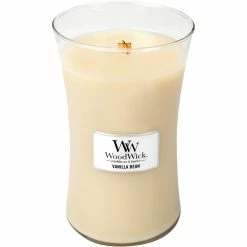Best Sale ❤️ WoodWick Vanilla Bean Hearthwick Flame Candle ✔️