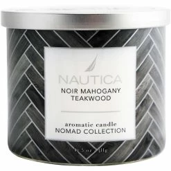 Cheapest ???? Nautica Noir Mahogany Teakwood 3 Wick Jar Candle ✔️