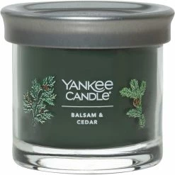 Outlet ???? Yankee Candle Balsam & Cedar Signature Small Tumbler Candle ????