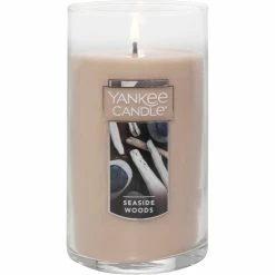 Outlet ???? Yankee Candle Seaside Woods Medium Pillar ????