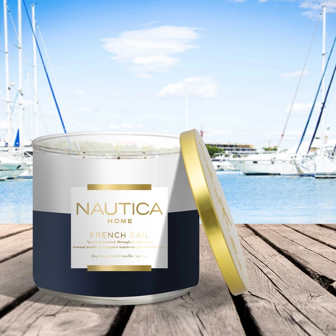 Coupon ⌛ Nautica French Sail 3 Wick Jar Candle ???? - Image 3