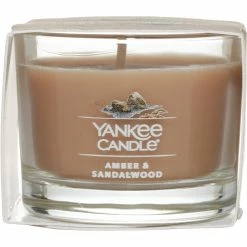 Buy ✔️ Yankee Candle Amber And ???? Sandalwood Filled Votive Mini Candle ????