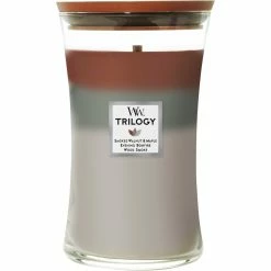 Best Sale ???? Woodwick Autumn Embers Large Hourglass Trilogy Candle ????