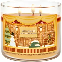 Cheap ???? Bath & Body Works Nutcracker Sugared Snickerdoodle 3-Wick Candle ????