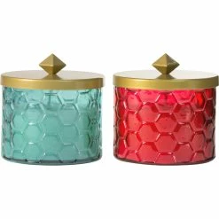 Buy ???? TIKI CitronellaHoneyComb Glass Citronella Wax Candle ????