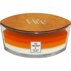 Flash Sale ???? Woodwick Pumpkin Gourmand Ellipse Trilogy Candle ????