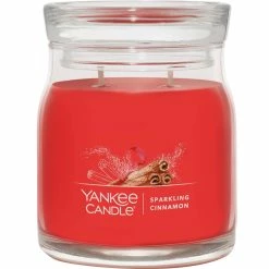 Budget ???? Yankee Candle Sparkling Cinnamon Signature Medium Jar Candle ????