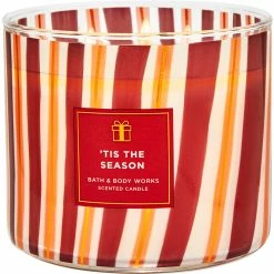 Outlet ⭐ Bath & Body Works ???? Christmas Traditions Decor Tis The Season 3 Wick Candle ????