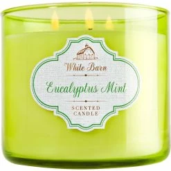 Flash Sale ❤️ Bath & Body Works White Barn Eucalyptus Mint 3 Wick Candle ????