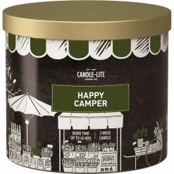 Best Sale ⌛ Candle-Lite Fall Collection 3 Wick 14 Oz. Happy Camper Candle ????