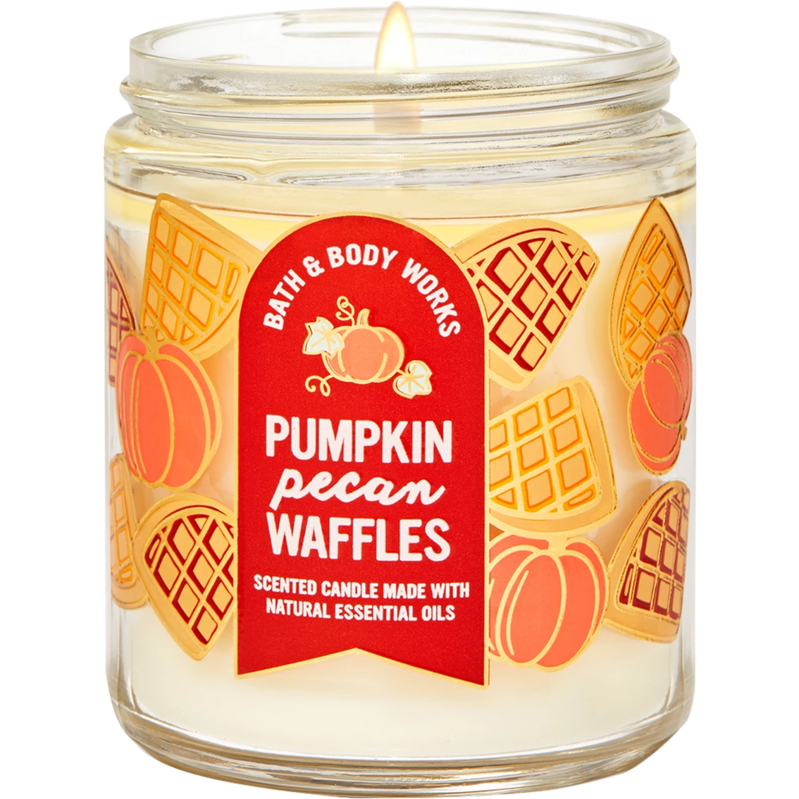 New ???? Bath & Body Works Pumpkin Pop: Pumpkin Pecan Waffles Single Wick Candle ????