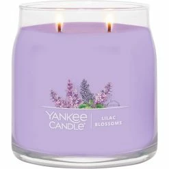 Outlet ???? Yankee Candle Lilac Blossoms Signature Medium Jar Candle ????