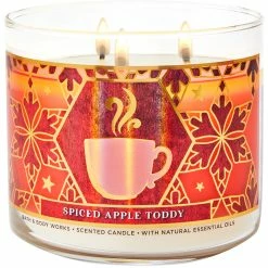 Promo ???? Bath & Body Works Spiced Apple Toddy Nutcracker 3 Wick Candle ????