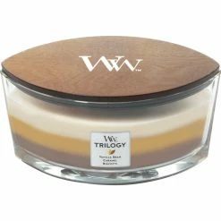 Outlet ❤️ WoodWick Cafe Sweets Ellipse Trilogy Candle ????