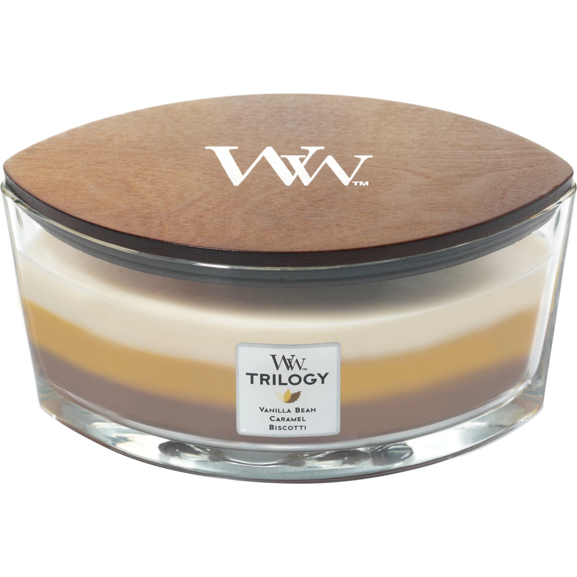 Outlet ❤️ WoodWick Cafe Sweets Ellipse Trilogy Candle ????