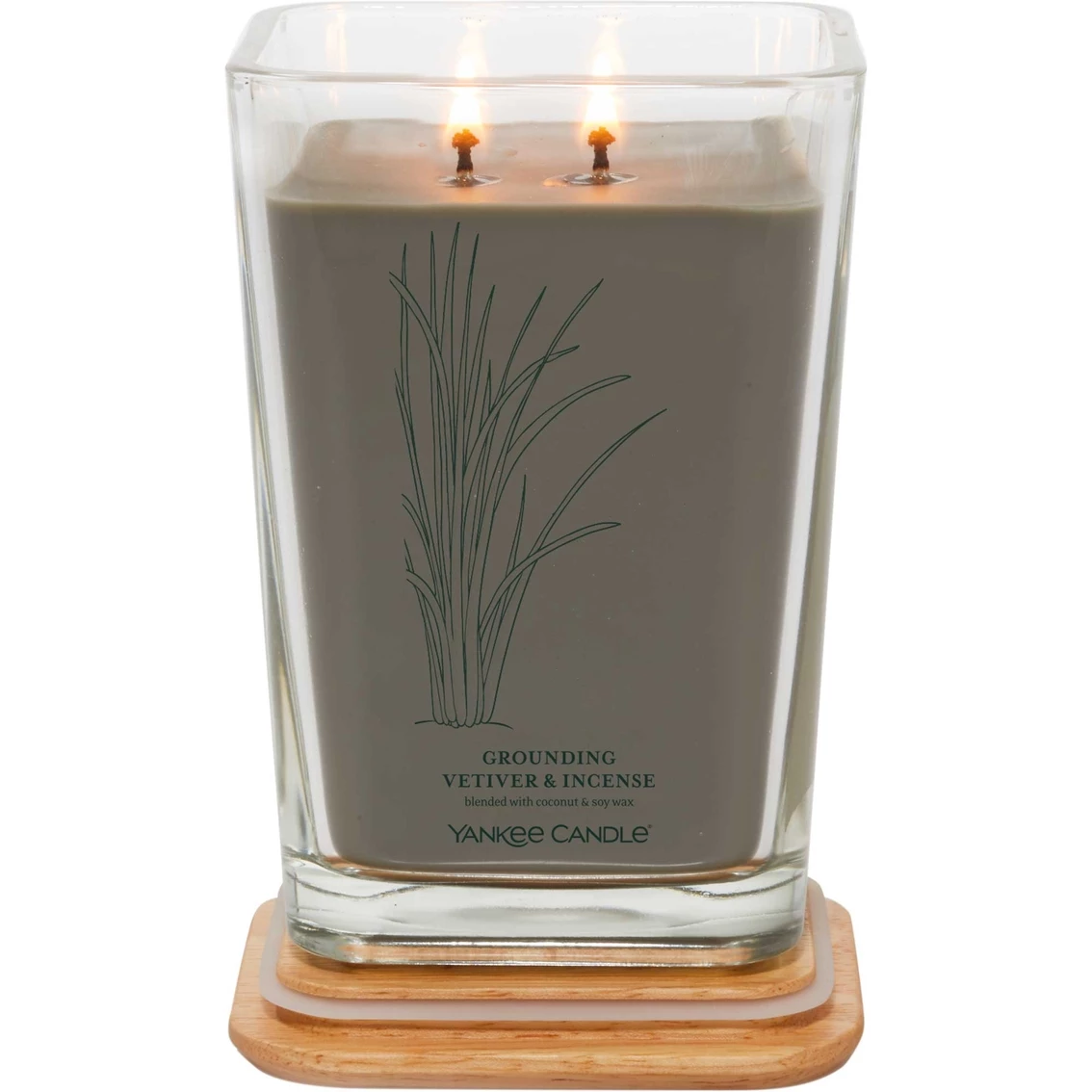Buy ✨ Yankee Candle Grounding Vetiver & Incense Large Well Living 2-Wick Square Candle ???? - Image 2
