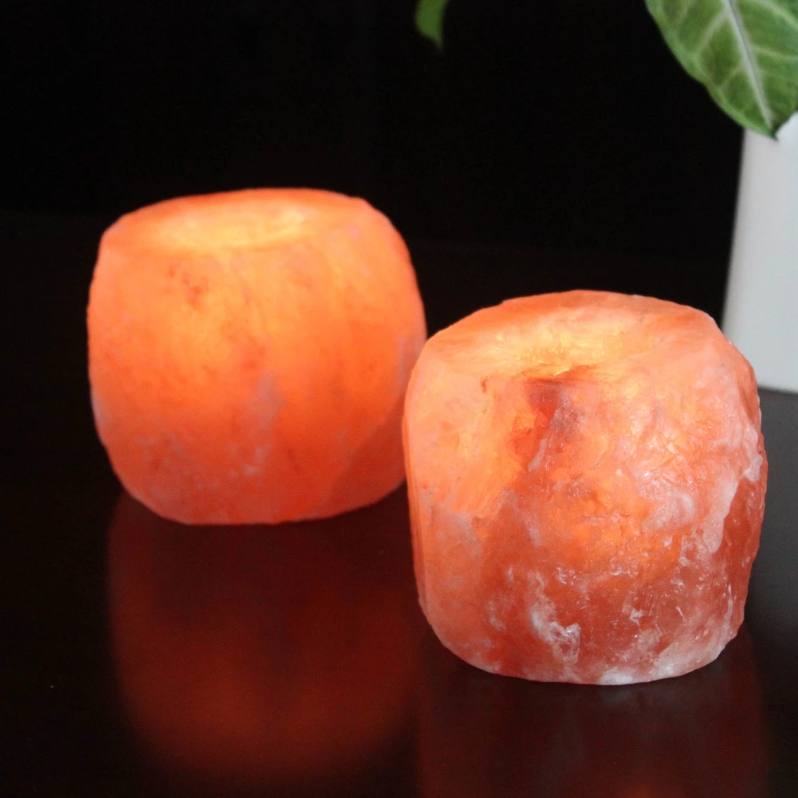 Discount ⌛ Himalayan Glow Natural Salt Candle Holder 2 Pc. Set ❤️ - Image 2