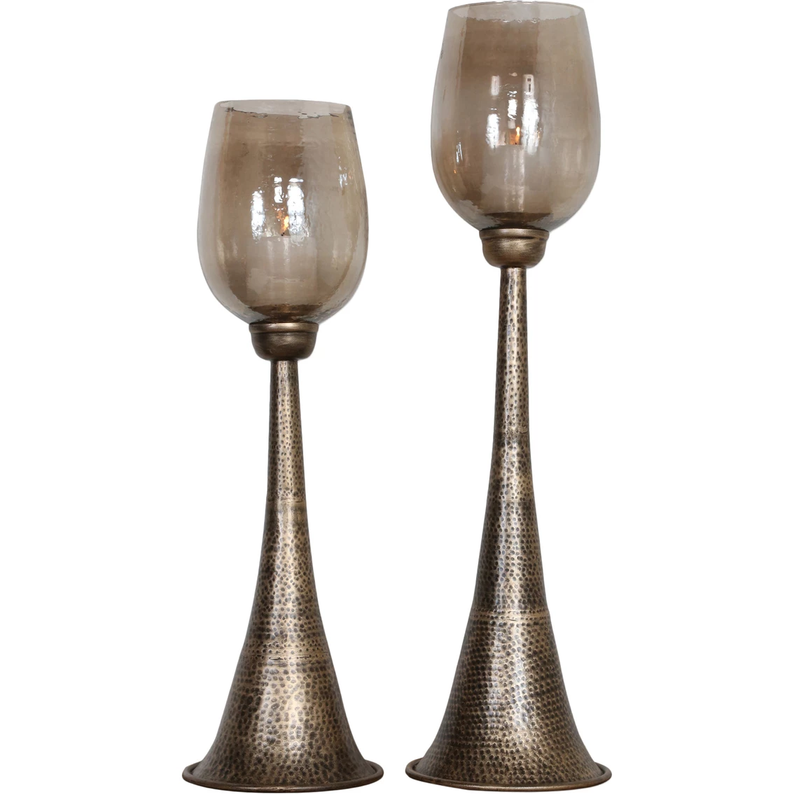 Discount ???? Uttermost Badal 2 Pc. Antiqued Gold Candleholders Set ✔️